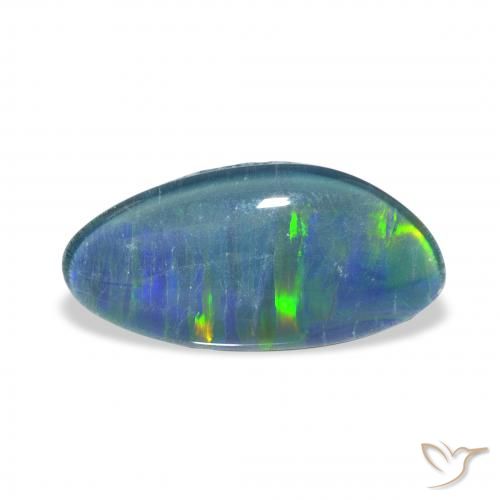 4.32ct Naturale Multicolore Tripletto di opale, Taglio a fantasia, Opaco