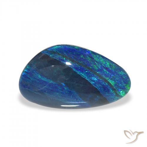 3.22ct Naturale Multicolore Tripletto di opale, Taglio a fantasia, Opaco