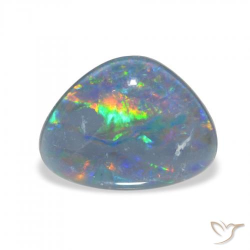 4.00ct Naturale Multicolore Tripletto di opale, Taglio a fantasia, Opaco
