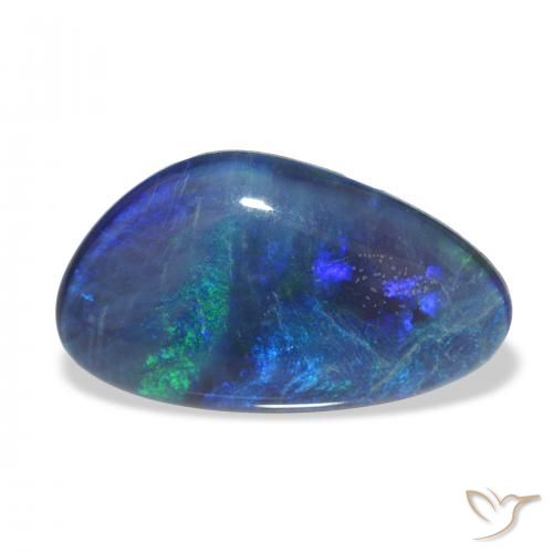 3.40ct Naturale Multicolore Tripletto di opale, Taglio a fantasia, Opaco