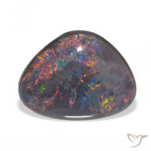 4.24ct Naturale Multicolore Tripletto di opale, Taglio a fantasia, Opaco