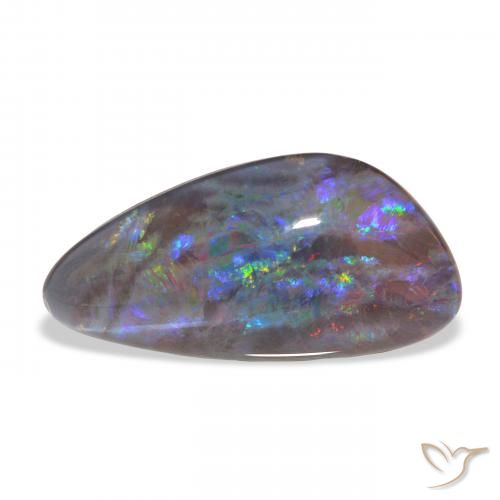 4.45ct Multicolore Tripletto di opale, Taglio a fantasia, Opaco