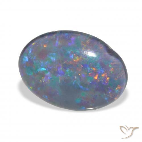 Tripletto di opale Multicolore naturale da 3.75 ct, Ovale, Opaco