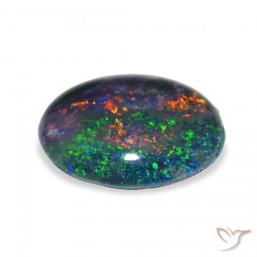 Tripletto di opale Multicolore naturale da 2.70 ct, Ovale, Opaco