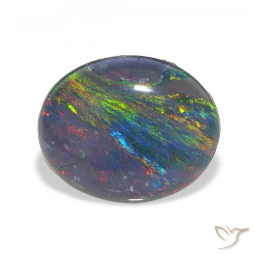 2.71ct Naturale Multicolore Tripletto di opale, Ovale, Opaco