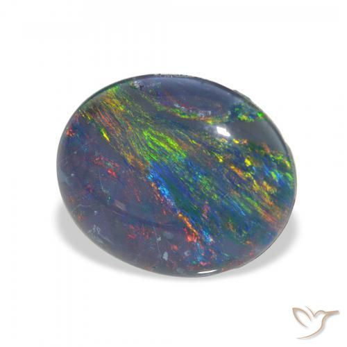 Tripletto di opale Multicolore naturale da 2.71 ct, Ovale, Opaco