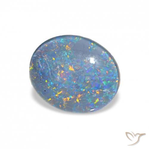 Tripletto di opale Multicolore naturale da 2.90 ct, Ovale, Opaco