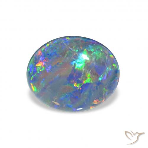 2.33ct Multicolore Tripletto di opale, Ovale, Opaco