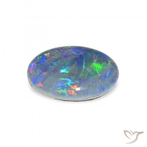Tripletto di opale Multicolore naturale da 2.33 ct, Ovale, Opaco