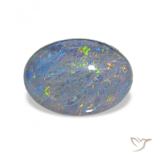 3.88ct Multicolore Tripletto di opale, Ovale, Opaco