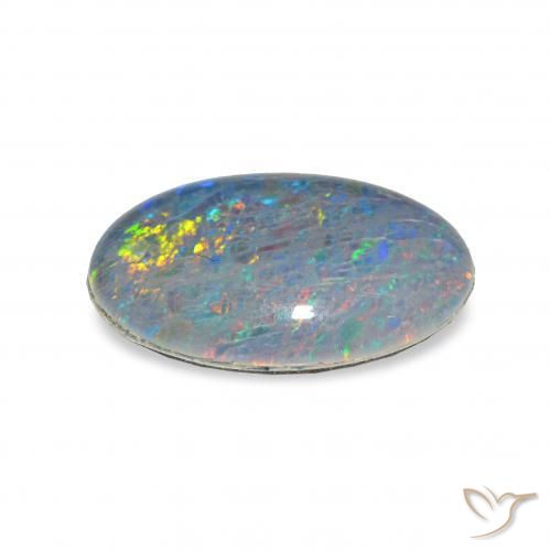 Tripletto di opale Multicolore naturale da 3.88 ct, Ovale, Opaco