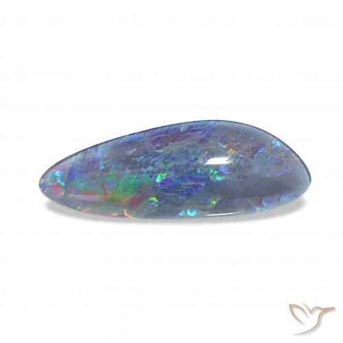 4.33ct Multicolore Tripletto di opale, Taglio a fantasia, Opaco