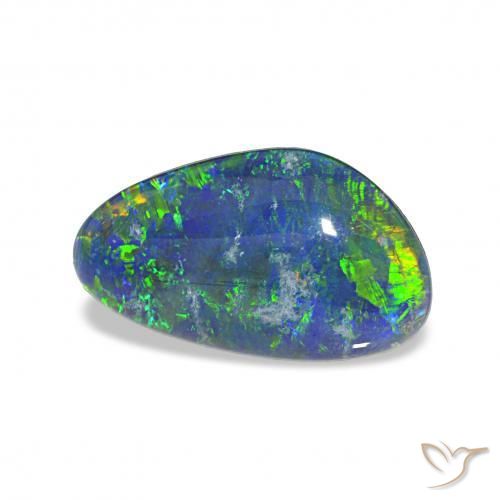 Tripletto di opale Multicolore naturale da 3.63 ct, Taglio a fantasia, Opaco
