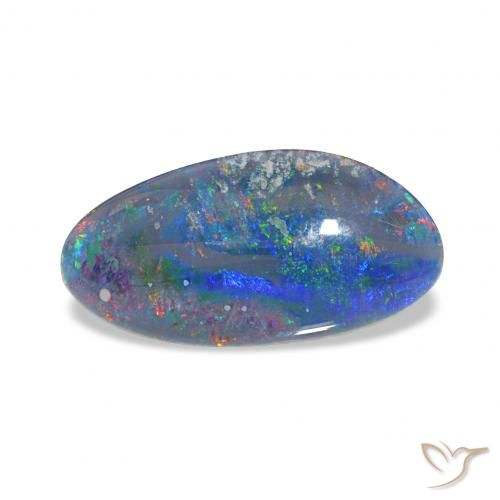 3.56ct Multicolore Tripletto di opale, Taglio a fantasia, Opaco