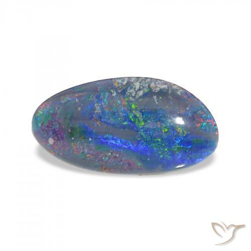 Tripletto di opale Multicolore naturale da 3.56 ct, Taglio a fantasia, Opaco