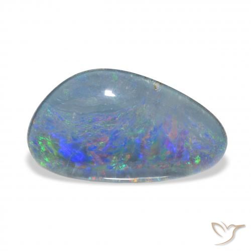 8.97ct Multicolore Tripletto di opale, Taglio a fantasia, Opaco