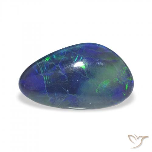3.33ct Multicolore Tripletto di opale, Taglio a fantasia, Opaco