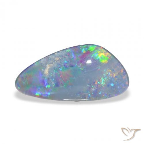 4.17ct Naturale Multicolore Tripletto di opale, Taglio a fantasia, Opaco
