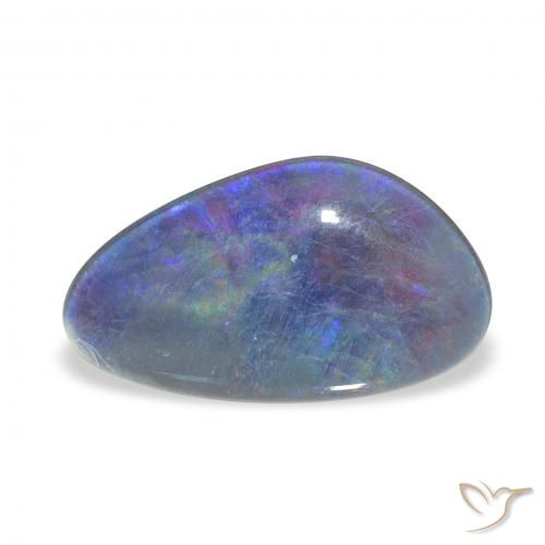 3.15ct Multicolore Tripletto di opale, Taglio a fantasia, Opaco