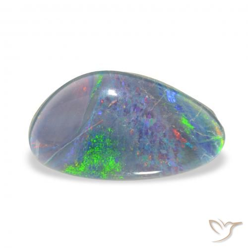 3.21ct Multicolore Tripletto di opale, Taglio a fantasia, Opaco