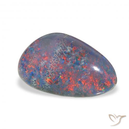 Tripletto di opale Multicolore naturale da 3.78 ct, Taglio a fantasia, Opaco