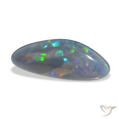 Tripletto di opale Multicolore naturale da 6.71 ct, Taglio a fantasia, Opaco