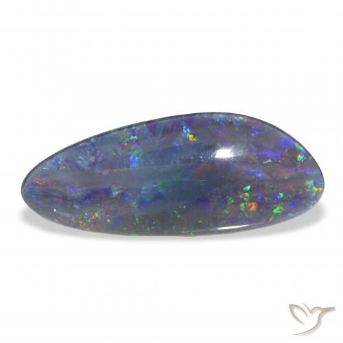 6.48ct Multicolore Tripletto di opale, Taglio a fantasia, Opaco
