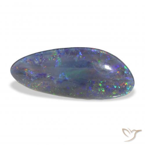 Tripletto di opale Multicolore naturale da 6.48 ct, Taglio a fantasia, Opaco