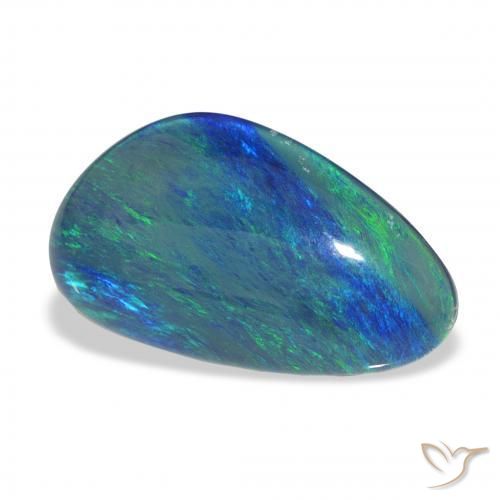 Tripletto di opale Multicolore naturale da 9.60 ct, Taglio a fantasia, Opaco