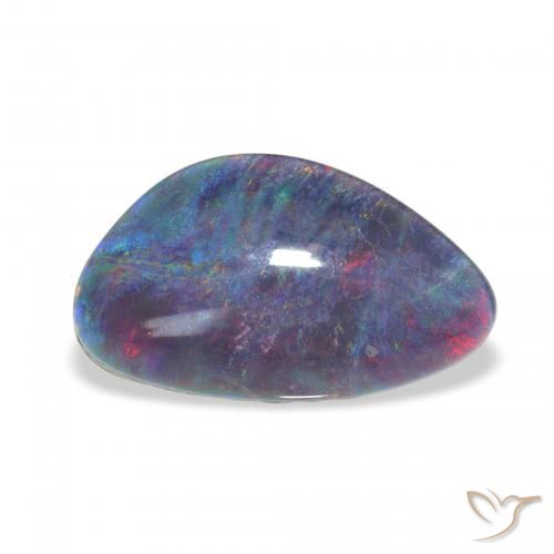 3.71ct Multicolore Tripletto di opale, Taglio a fantasia, Opaco