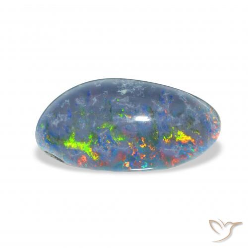 3.72ct Multicolore Tripletto di opale, Taglio a fantasia, Opaco