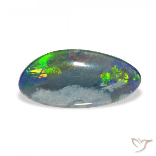 3.22ct Multicolore Tripletto di opale, Taglio a fantasia, Opaco