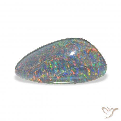 4.23ct Multicolore Tripletto di opale, Taglio a fantasia, Opaco