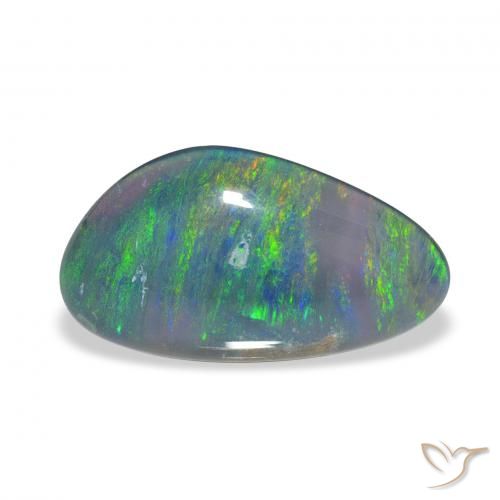 3.07ct Naturale Multicolore Tripletto di opale, Taglio a fantasia, Opaco