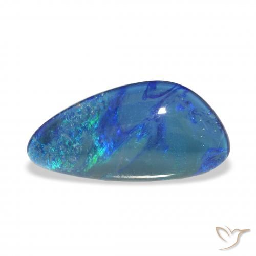 4.27ct Multicolore Tripletto di opale, Taglio a fantasia, Opaco