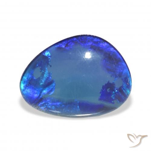 6.61ct Naturale Multicolore Tripletto di opale, Taglio a fantasia, Opaco