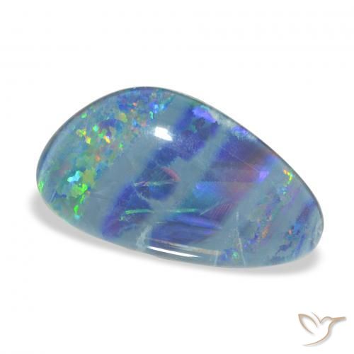 Tripletto di opale Multicolore naturale da 7.90 ct, Taglio a fantasia, Opaco