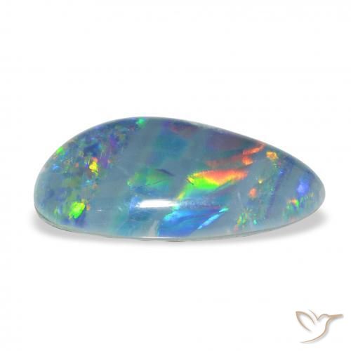 Tripletto di opale Multicolore naturale da 7.90 ct, Taglio a fantasia, Opaco