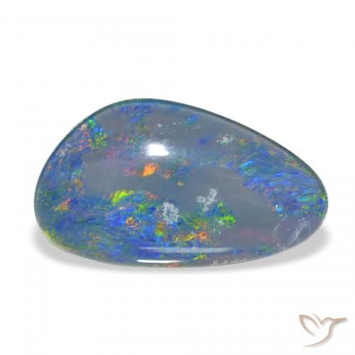 8.68ct Multicolore Tripletto di opale, Taglio a fantasia, Opaco