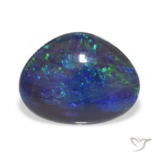 6.91ct Multicolore Tripletto di opale, Taglio a fantasia, Opaco