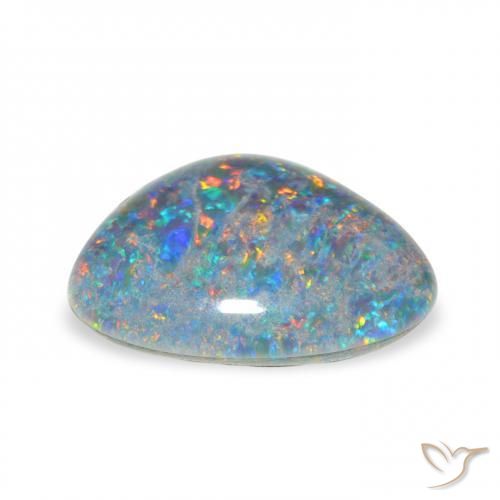 Tripletto di opale Multicolore naturale da 3.88 ct, Taglio a fantasia, Opaco