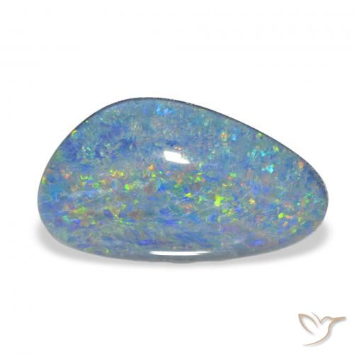 7.88ct Multicolore Tripletto di opale, Taglio a fantasia, Opaco