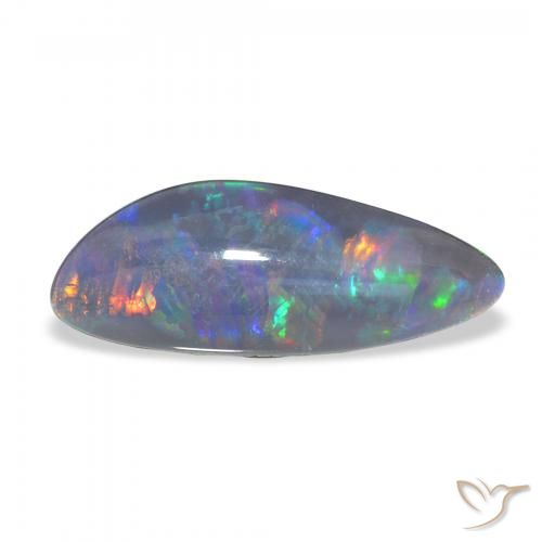 5.33ct Multicolore Tripletto di opale, Taglio a fantasia, Opaco