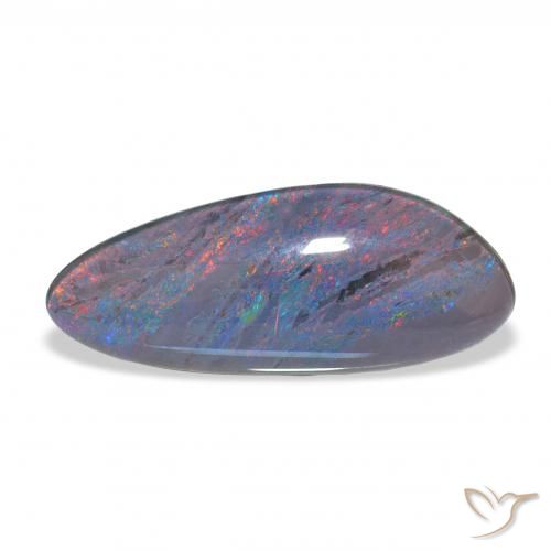 6.45ct Multicolore Tripletto di opale, Taglio a fantasia, Opaco