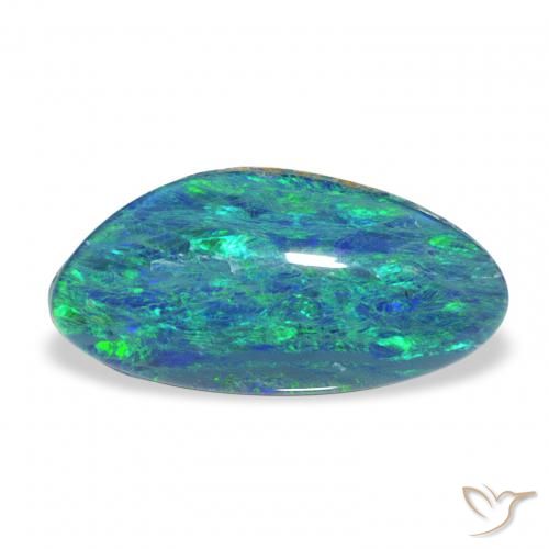 2.49ct Naturale Multicolore Tripletto di opale, Taglio a fantasia, Opaco