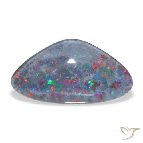 6.95ct Multicolore Tripletto di opale, Taglio a fantasia, Opaco