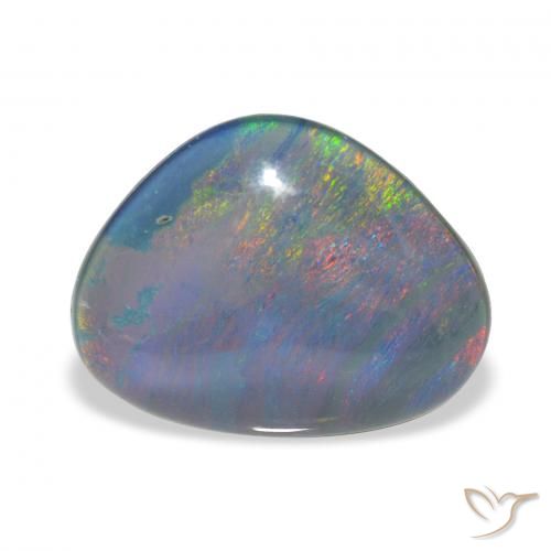 6.25ct Multicolore Tripletto di opale, Taglio a fantasia, Opaco