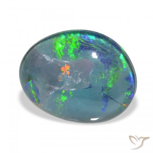 Tripletto di opale Multicolore naturale da 10.02 ct, Taglio a fantasia, Opaco