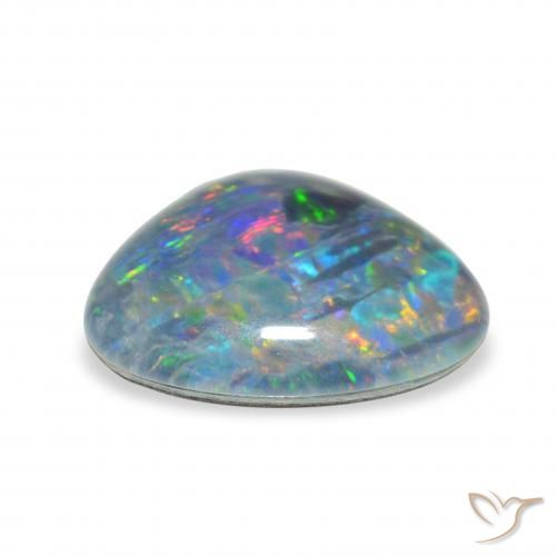 Tripletto di opale Multicolore naturale da 3.95 ct, Taglio a fantasia, Opaco