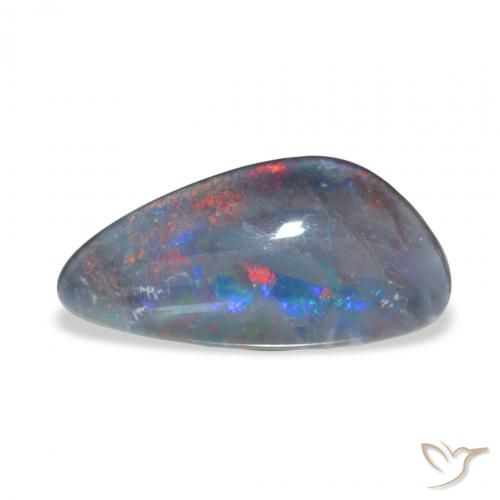 4.15ct Multicolore Tripletto di opale, Taglio a fantasia, Opaco